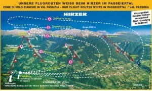 Flugrouten Hirzer