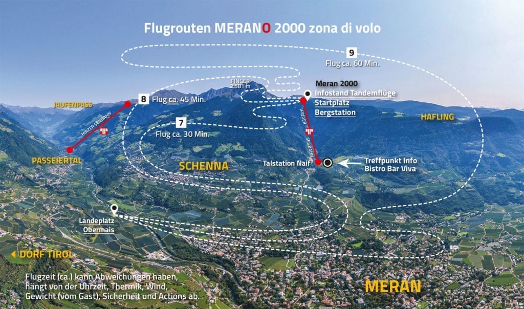 Flugrouten Meran 2000 › Hirzer Tandemclub Ifinger Südtirol